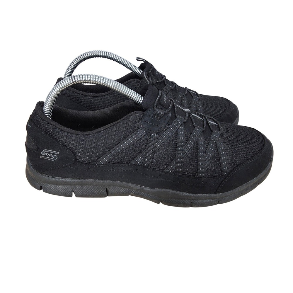 Skechers Gratis Strolling Sneakers Womens 9 Black Slip On Casual Shoes 22823W